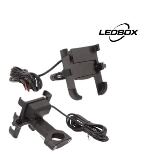 [LEDBOX-0017] SOPORTE METALICO DE CELULAR MAS CARGADOR (SUELTO)