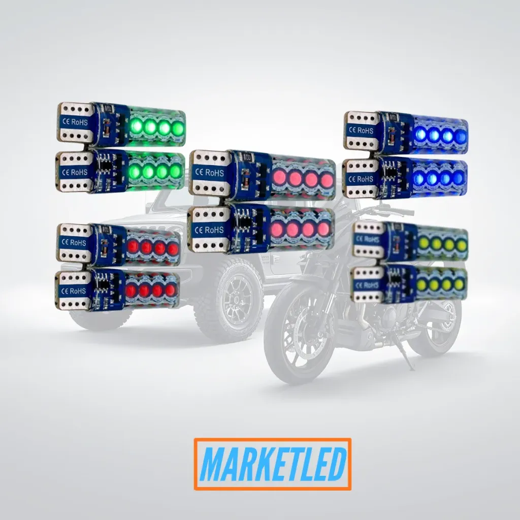 [LEDBOX-0104] T10 MULTICOLOR 12V(SET)